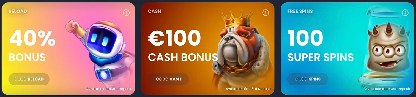 BitKingz Daily Reload, Daily Cash and Daily Free Spins offers